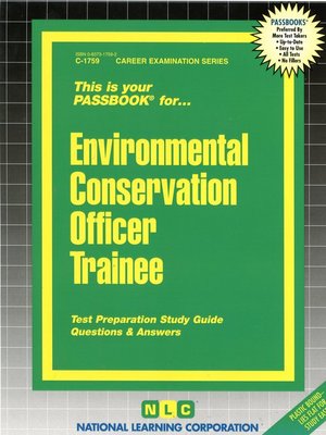 cover image of Environmental Conservation Officer Trainee